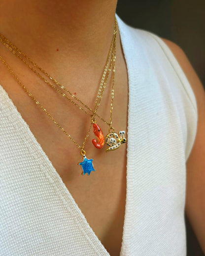 Tideborne Snail Charm Necklace